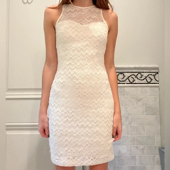 slim fit dress slacks Melange Knit Mini Dress
